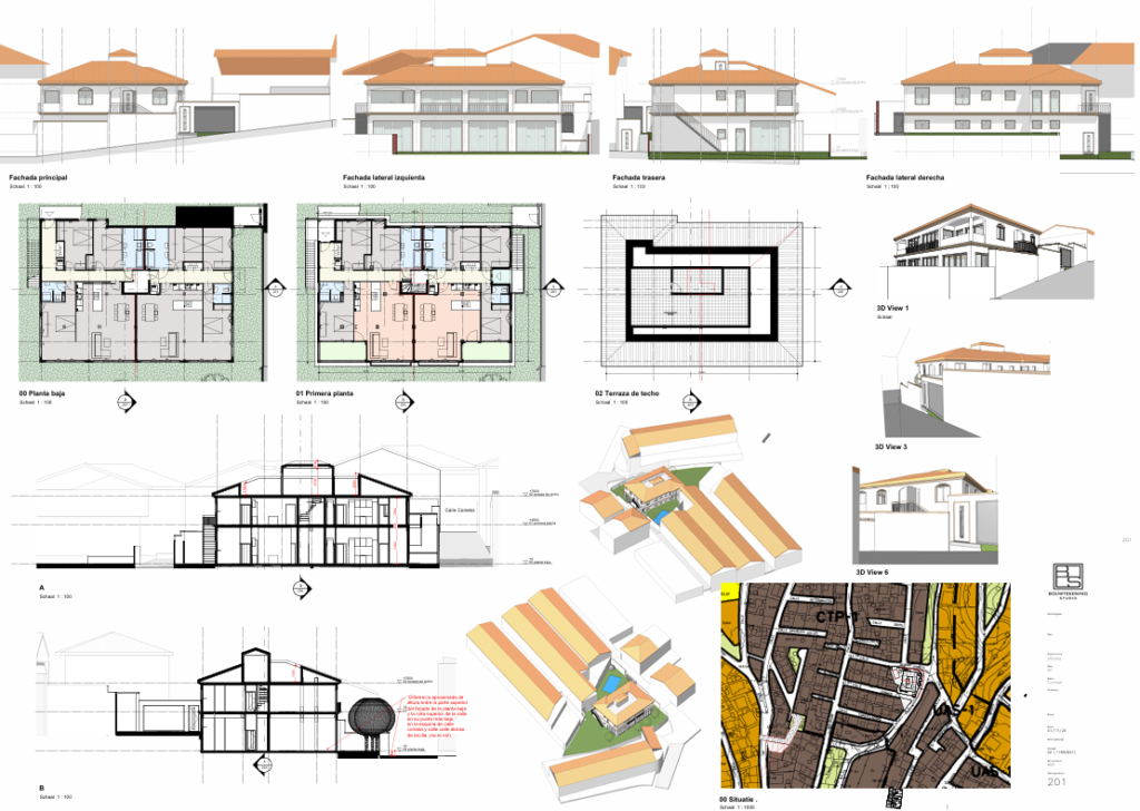 Woonhuis Andalusie – ontwerptekening